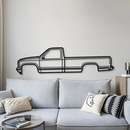 1988 Sierra 1500 1st Gen Metal Car Wall Art - MT0220 - MT0220B49L-  DRIVEN - 4