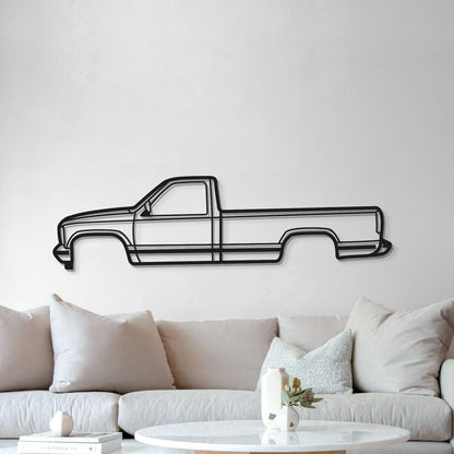 1988 Sierra 1500 1st Gen Metal Car Wall Art - MT0220 - MT0220B49L-  DRIVEN - 5