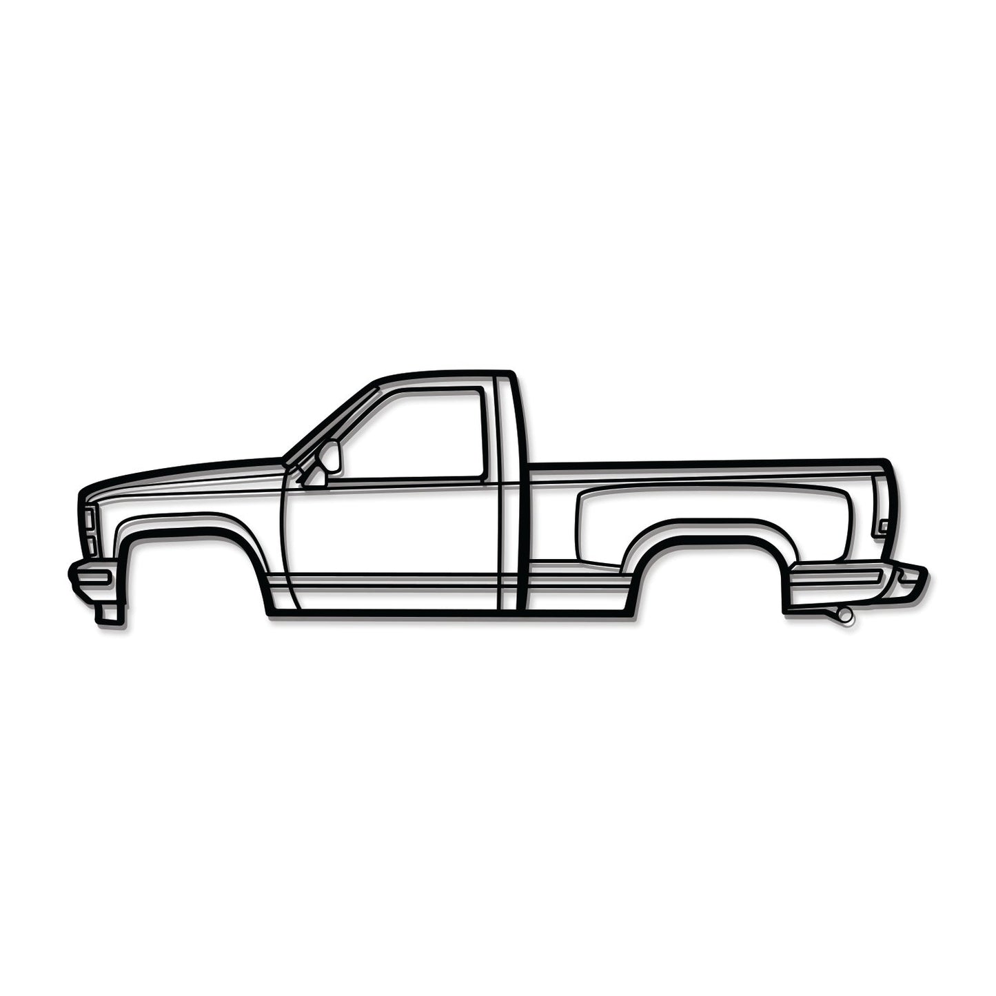 1988 K1500 Silverado Metal Car Wall Art - MT0218 - MT0218B49L-MT0218B69L-MT0218B80L-MT0218B99L-MT0218B120L-  DRIVEN - 8