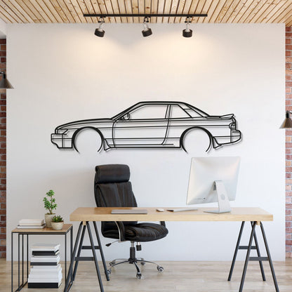 1990 Silvia S13 Detailed Metal Car Wall Art - MT0232 - MT0232B49L-MT0232B69L-MT0232B80L-MT0232B99L-MT0232B120L-  DRIVEN - 1