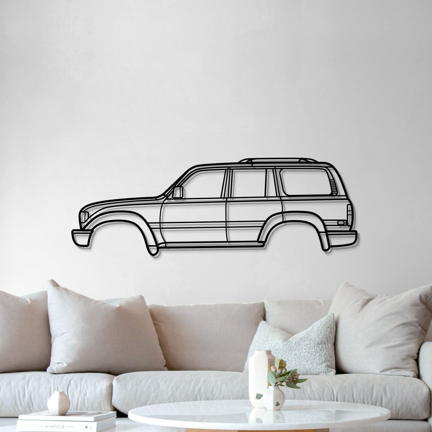1990 Land Cruiser 5th Gen (J80) Metal Car Wall Art - MT0228 - MT0228B49L-MT0228B69L-MT0228B80L-MT0228B99L-MT0228B120L-  DRIVEN - 5