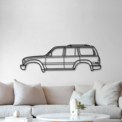 1990 Land Cruiser 5th Gen (J80) Metal Car Wall Art - MT0228 - MT0228B49L-MT0228B69L-MT0228B80L-MT0228B99L-MT0228B120L-  DRIVEN - 5