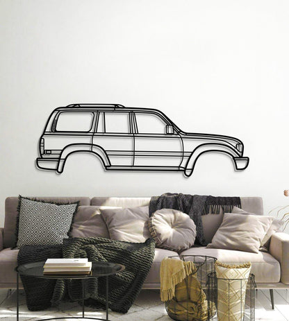 1990 Land Cruiser 5th Gen (J80) Metal Car Wall Art - MT0228 - MT0228B49L-MT0228B69L-MT0228B80L-MT0228B99L-MT0228B120L-  DRIVEN - 6