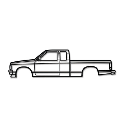 1991 S10 Metal Car Wall Art - MT0237 - MT0237B49L-MT0237B69L-MT0237B80L-MT0237B99L-MT0237B120L-  DRIVEN - 7