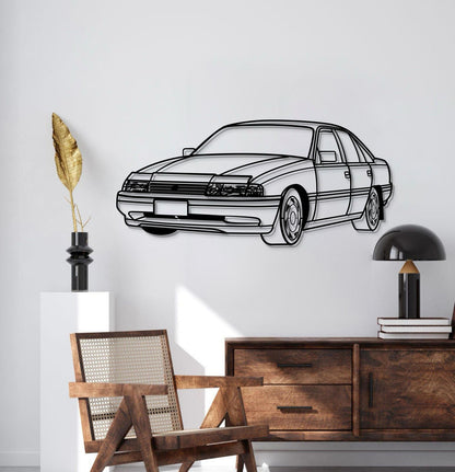 1991 VN Commodore Perspective Metal Car Wall Art - MT1162 - MT1162B69L-MT1162B80L-MT1162B99L-MT1162B115L-MT1162B140L-  DRIVEN - 2