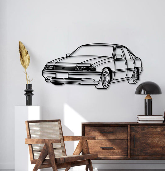 1991 VN Commodore Perspective Metal Car Wall Art - MT1162 - MT1162B69L-MT1162B80L-MT1162B99L-MT1162B115L-MT1162B140L-  DRIVEN - 2