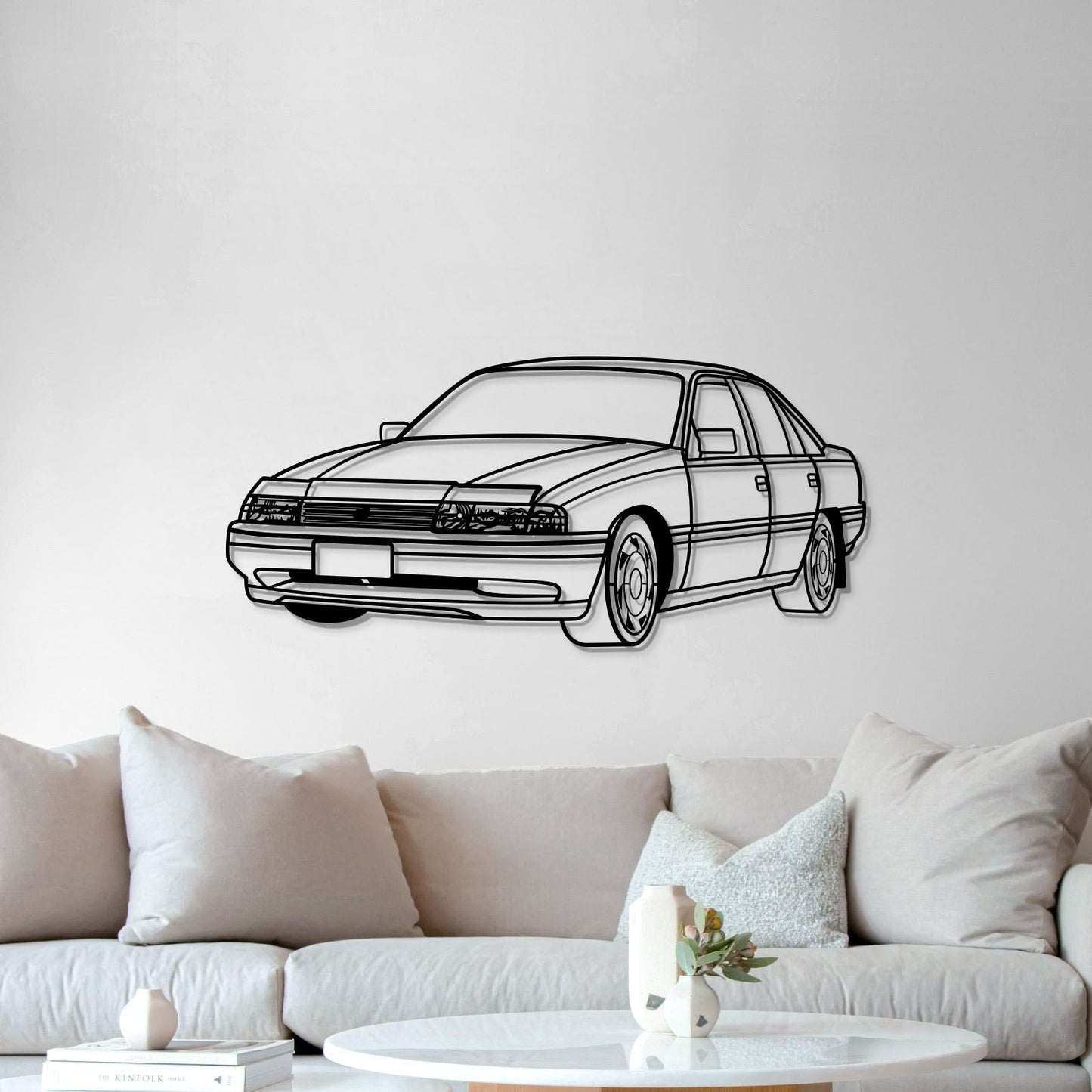 1991 VN Commodore Perspective Metal Car Wall Art - MT1162 - MT1162B69L-MT1162B80L-MT1162B99L-MT1162B115L-MT1162B140L-  DRIVEN - 5