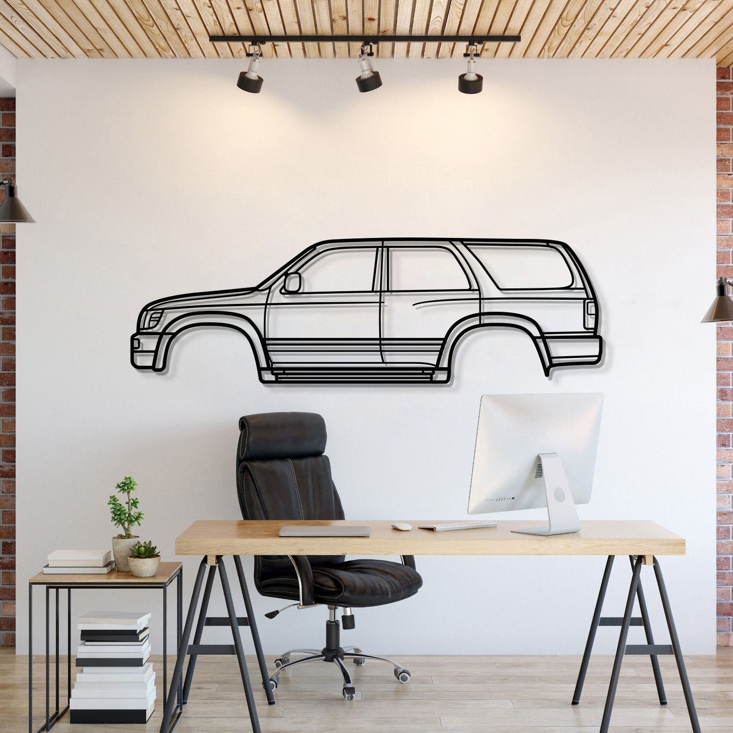 1996 4Runner 3rd Gen (N180)  Metal Car Wall Art - MT0257 - MT0257B49L-MT0257B69L-MT0257B80L-MT0257B99L-MT0257B120L-  DRIVEN - 1