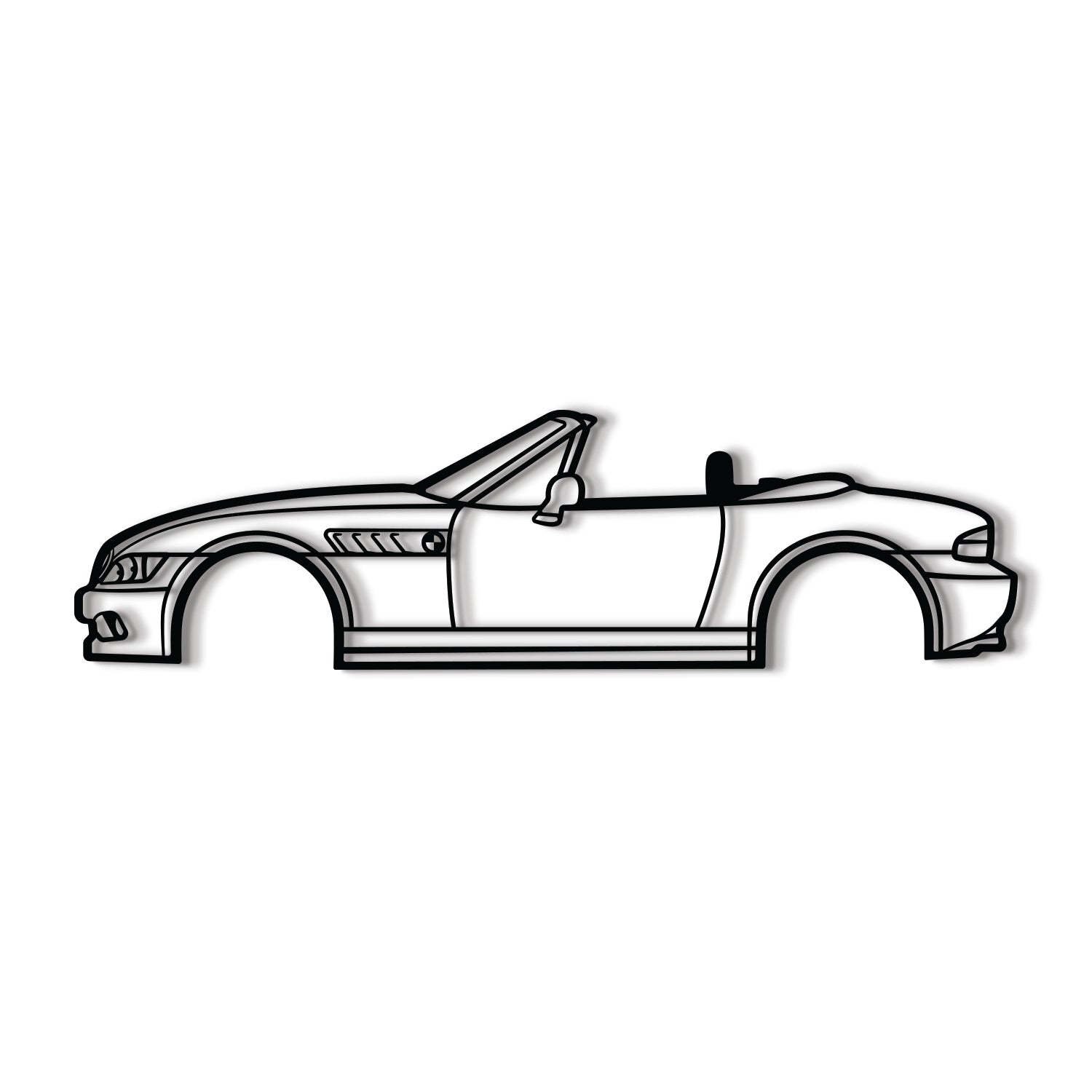 1996 Z3 Metal Car Wall Art - MT0259 - MT0259B49L-MT0259B69L-MT0259B80L-MT0259B99L-MT0259B120L-  DRIVEN - 8