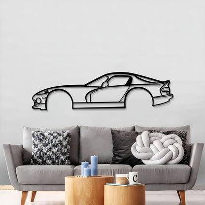 1997 Viper GTS Metal Car Wall Art - MT0263 - MT0263B49L-MT0263B69L-MT0263B80L-MT0263B99L-MT0263B120L-  DRIVEN - 3