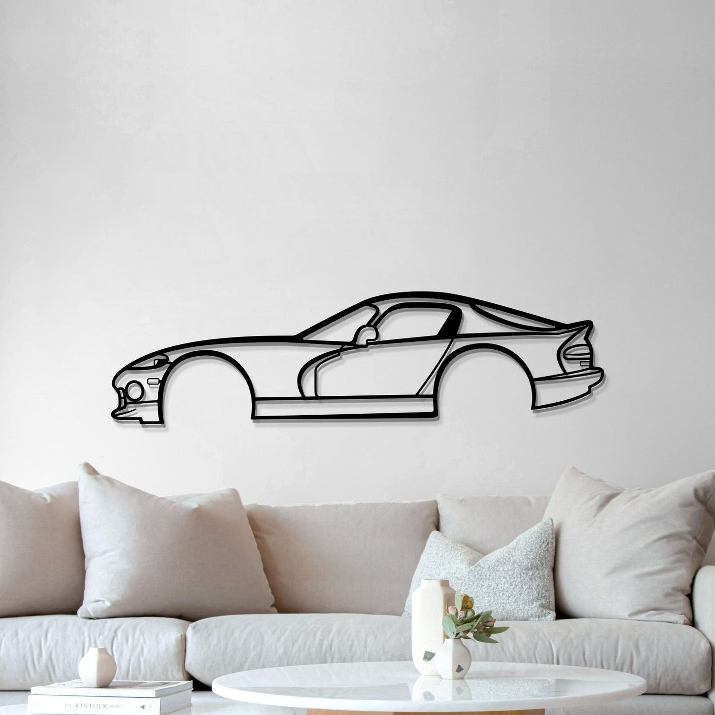 1997 Viper GTS Metal Car Wall Art - MT0263 - MT0263B49L-MT0263B69L-MT0263B80L-MT0263B99L-MT0263B120L-  DRIVEN - 4