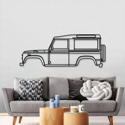 1997 Defender 90 Metal Car Wall Art - MT0262 - MT0262B49L-MT0262B69L-MT0262B80L-MT0262B99L-MT0262B120L-  DRIVEN - 3