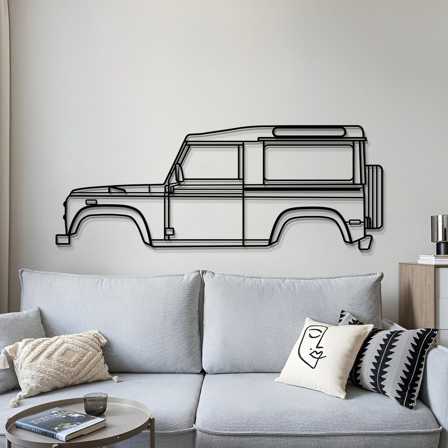 1997 Defender 90 Metal Car Wall Art - MT0262 - MT0262B49L-MT0262B69L-MT0262B80L-MT0262B99L-MT0262B120L-  DRIVEN - 4
