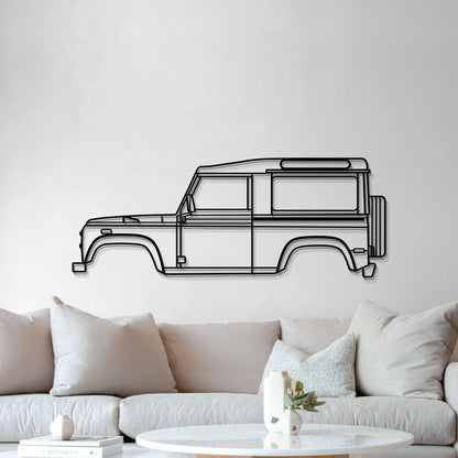 1997 Defender 90 Metal Car Wall Art - MT0262 - MT0262B49L-MT0262B69L-MT0262B80L-MT0262B99L-MT0262B120L-  DRIVEN - 5