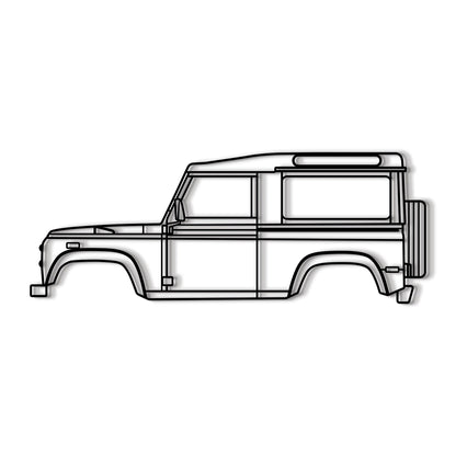 1997 Defender 90 Metal Car Wall Art - MT0262 - MT0262B49L-MT0262B69L-MT0262B80L-MT0262B99L-MT0262B120L-  DRIVEN - 8