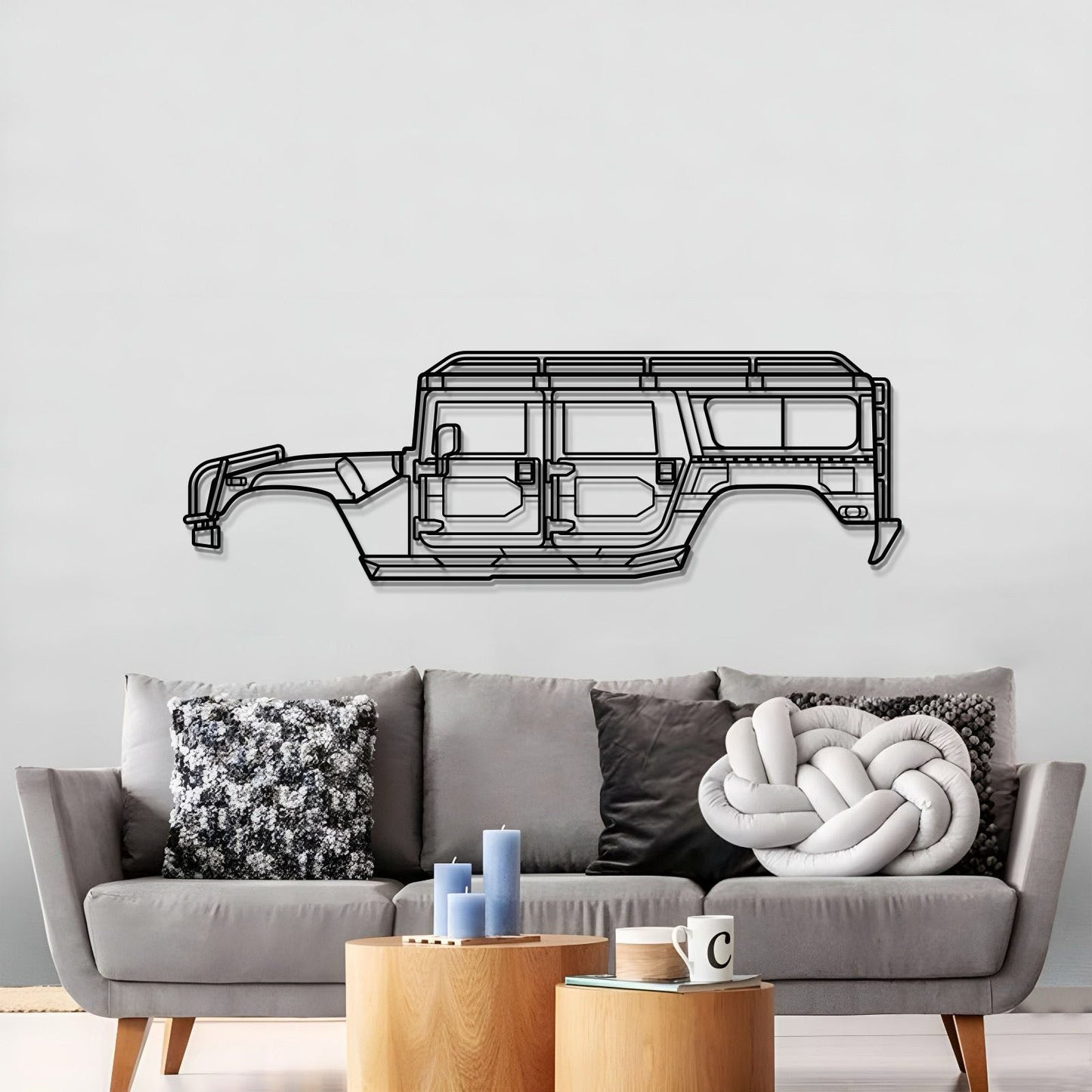 1998 H1 Alpha Metal Car Wall Art - MT0267 - MT0267B49L-MT0267B69L-MT0267B80L-MT0267B99L-MT0267B120L-  DRIVEN - 3