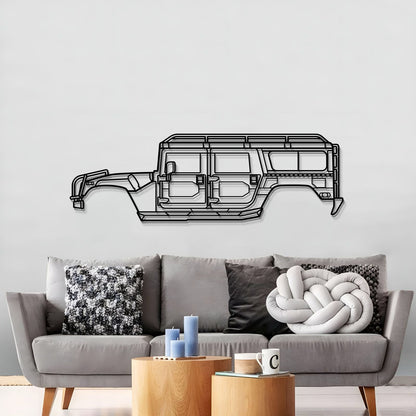 1998 H1 Alpha Metal Car Wall Art - MT0267 - MT0267B49L-MT0267B69L-MT0267B80L-MT0267B99L-MT0267B120L-  DRIVEN - 3
