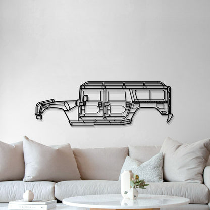 1998 H1 Alpha Metal Car Wall Art - MT0267 - MT0267B49L-MT0267B69L-MT0267B80L-MT0267B99L-MT0267B120L-  DRIVEN - 5