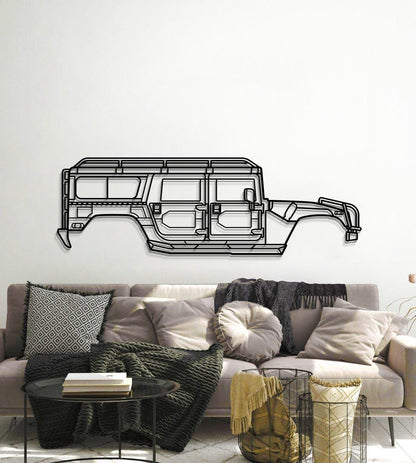 1998 H1 Alpha Metal Car Wall Art - MT0267 - MT0267B49L-MT0267B69L-MT0267B80L-MT0267B99L-MT0267B120L-  DRIVEN - 6