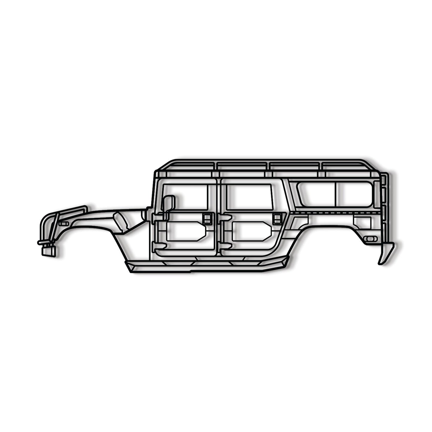 1998 H1 Alpha Metal Car Wall Art - MT0267 - MT0267B49L-MT0267B69L-MT0267B80L-MT0267B99L-MT0267B120L-  DRIVEN - 8