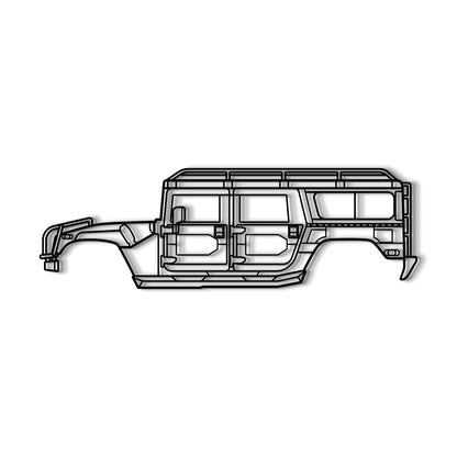 1998 H1 Alpha Metal Car Wall Art - MT0267 - MT0267B49L-MT0267B69L-MT0267B80L-MT0267B99L-MT0267B120L-  DRIVEN - 8