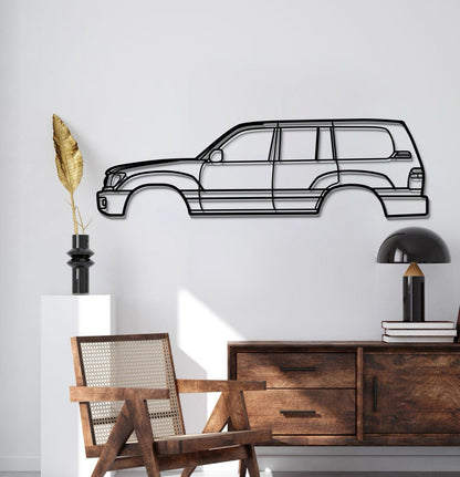 1998 Land Cruiser 6th Gen (J100) Metal Car Wall Art - MT0268 - MT0268B49L-MT0268B69L-MT0268B80L-MT0268B99L-MT0268B120L-  DRIVEN - 2