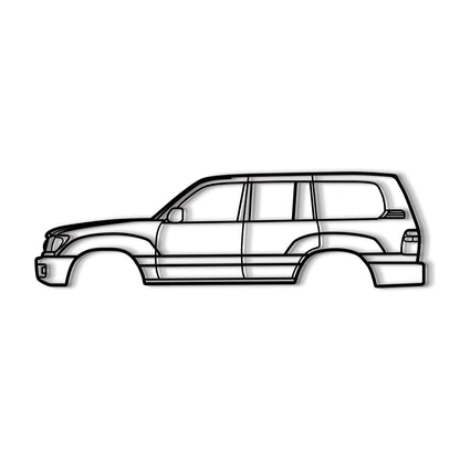 1998 Land Cruiser 6th Gen (J100) Metal Car Wall Art - MT0268 - MT0268B49L-MT0268B69L-MT0268B80L-MT0268B99L-MT0268B120L-  DRIVEN - 8