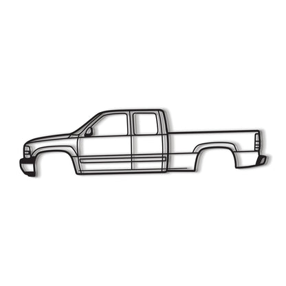 1999 Silverado 1500 1st Gen Metal Car Wall Art - MT0278 - MT0278B49L-  DRIVEN - 8