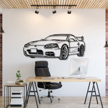 1999 3000GT Perspective Metal Car Wall Art - MT0455 - MT0455B69L-MT0455B80L-MT0455B99L-MT0455B115L-MT0455B140L-  DRIVEN - 1