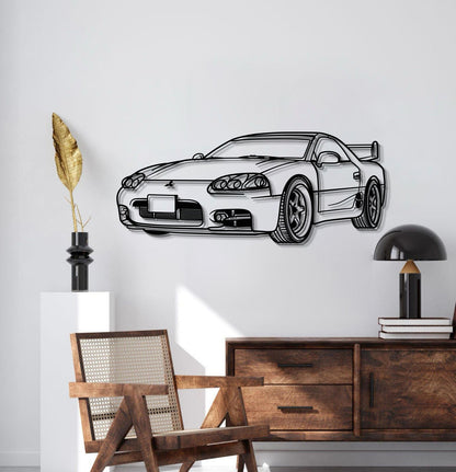 1999 3000GT Perspective Metal Car Wall Art - MT0455 - MT0455B69L-MT0455B80L-MT0455B99L-MT0455B115L-MT0455B140L-  DRIVEN - 2