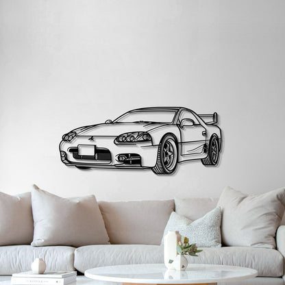 1999 3000GT Perspective Metal Car Wall Art - MT0455 - MT0455B69L-MT0455B80L-MT0455B99L-MT0455B115L-MT0455B140L-  DRIVEN - 5