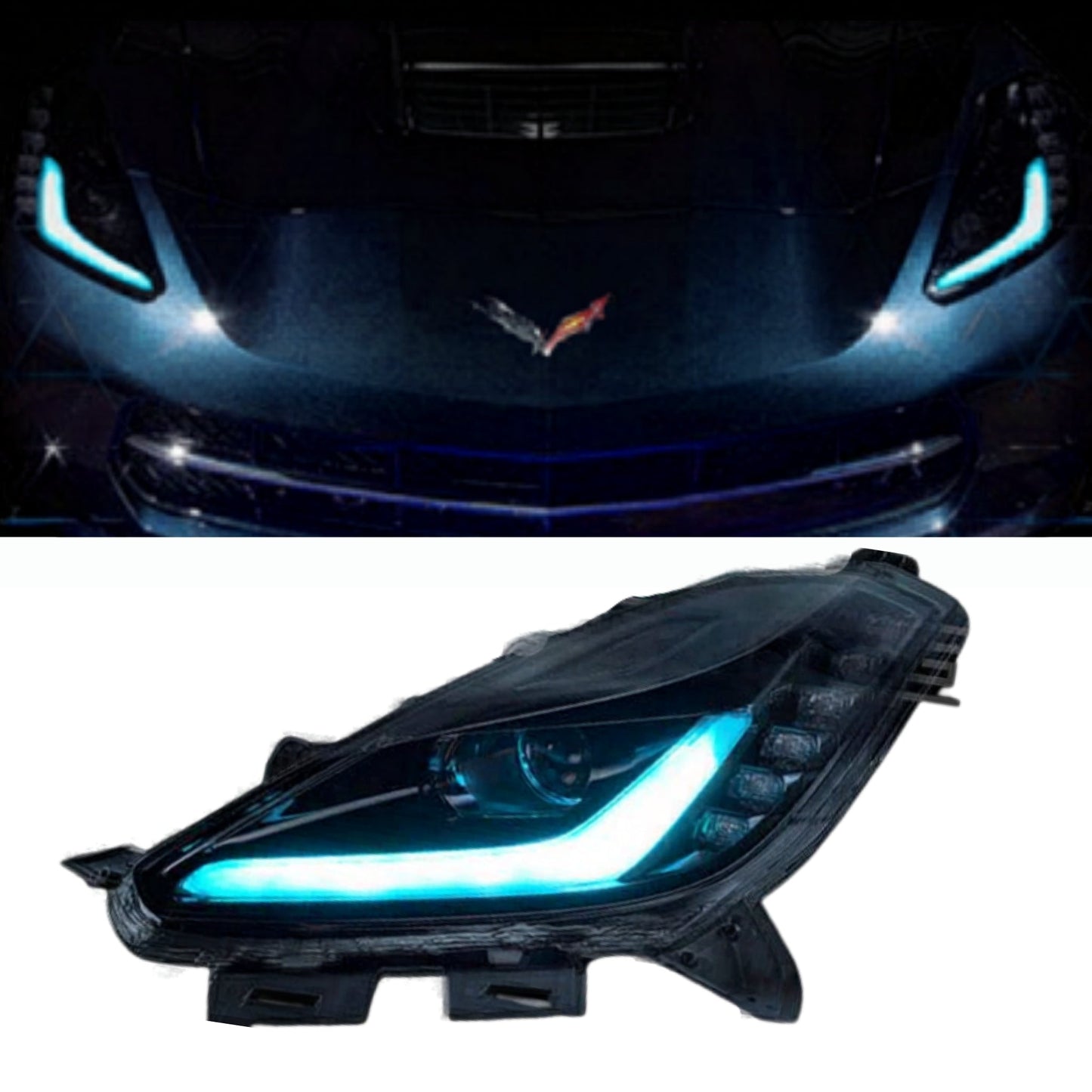 Chevrolet Corvette Multicolor DRL Boards (2014-2019) - E13| A11 | P2   - BX5-E13 | E1 | A11 | P2   - BX6-E14 | A20 | P2   - BX5-E14 | E1 | A11 | A20 | P2   - BX6-  DRIVEN - 1