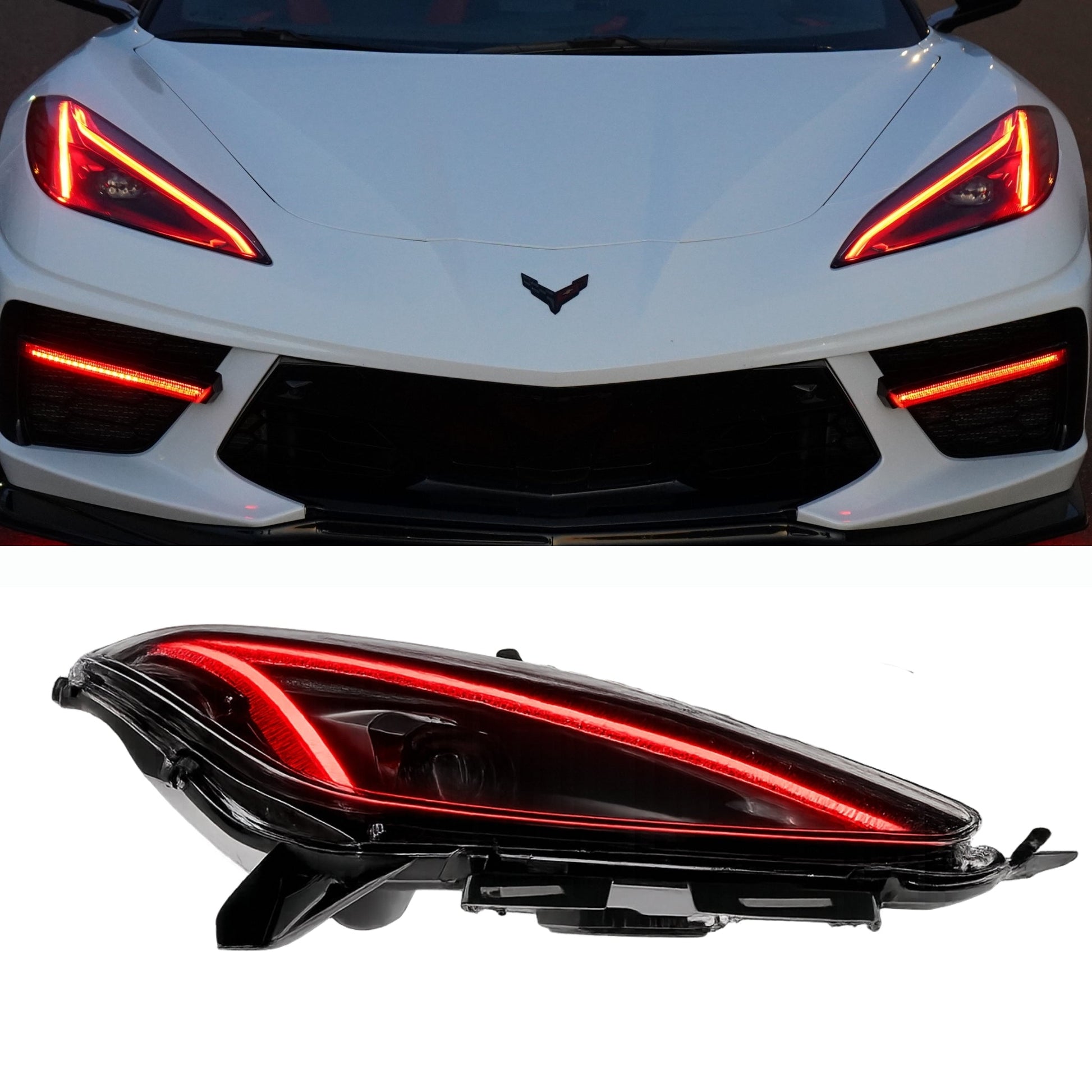 Chevrolet Corvette C8 RGBW+A DRL Boards (2020-2025) - E22 | A12 | P2   - BX1-E22 | E23 | A12 | P2   - BX12-  DRIVEN - 1