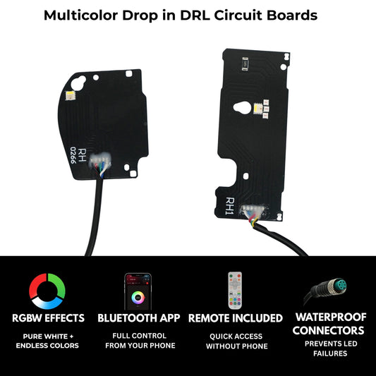 Chevrolet Camaro RS/SS RGBWA DRL Boards (2019-2024) - F11 | A12 | P2   - BX1-F11 | F12 | A12 | P2   - BX3-F11 | E1 | A12 | P2   - BX3-F11 | F12 | E1 | A12 | P2   - BX4-  DRIVEN - 2