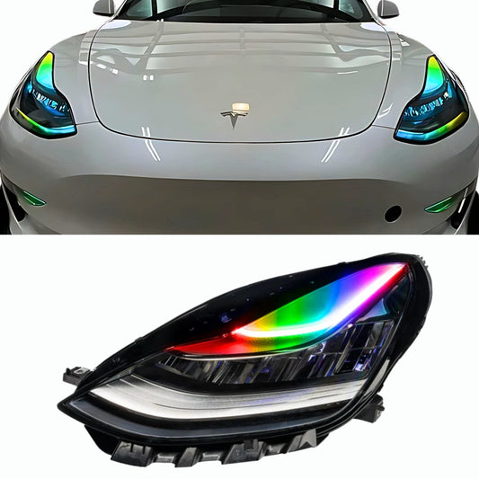 Tesla Model 3 Multicolor DRL Boards (2017-2020) - oracledrlboards 1286 | A12-G4x2 | A20 | P2   - BX1-G4x2 | G5 | A20 | P2   - BX1-  DRIVEN - 1