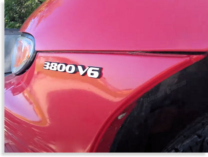 3800 V6 Badge Overlay Decal - 97-99 Grand Prix - GP9703:3800-V6-01-GP9703:3800-V6-02-GP9703:3800-V6-03-GP9703:3800-V6-04-GP9703:3800-V6-05-  DRIVEN - 3