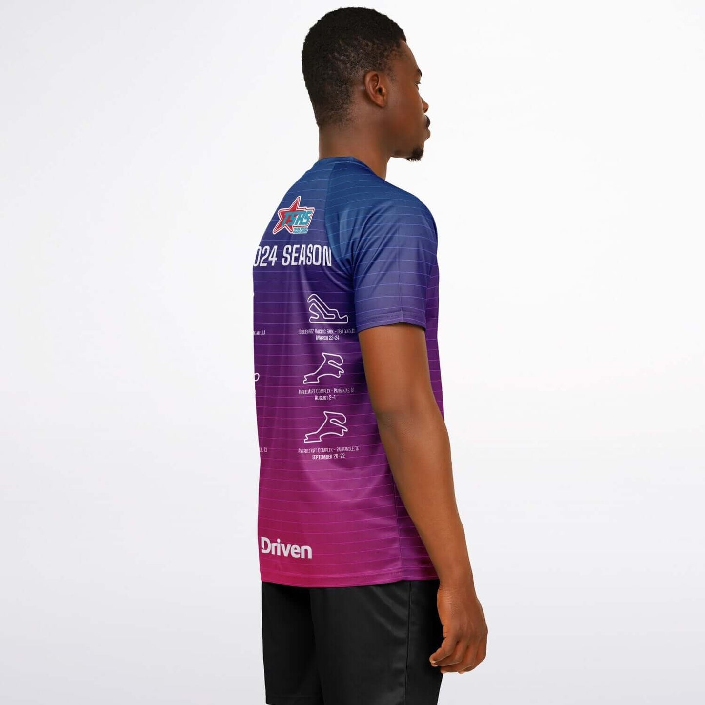 DRIVEN | TSRS '24 | Karting Underwear Top - Short Sleeve - Adult - Pink/Blue