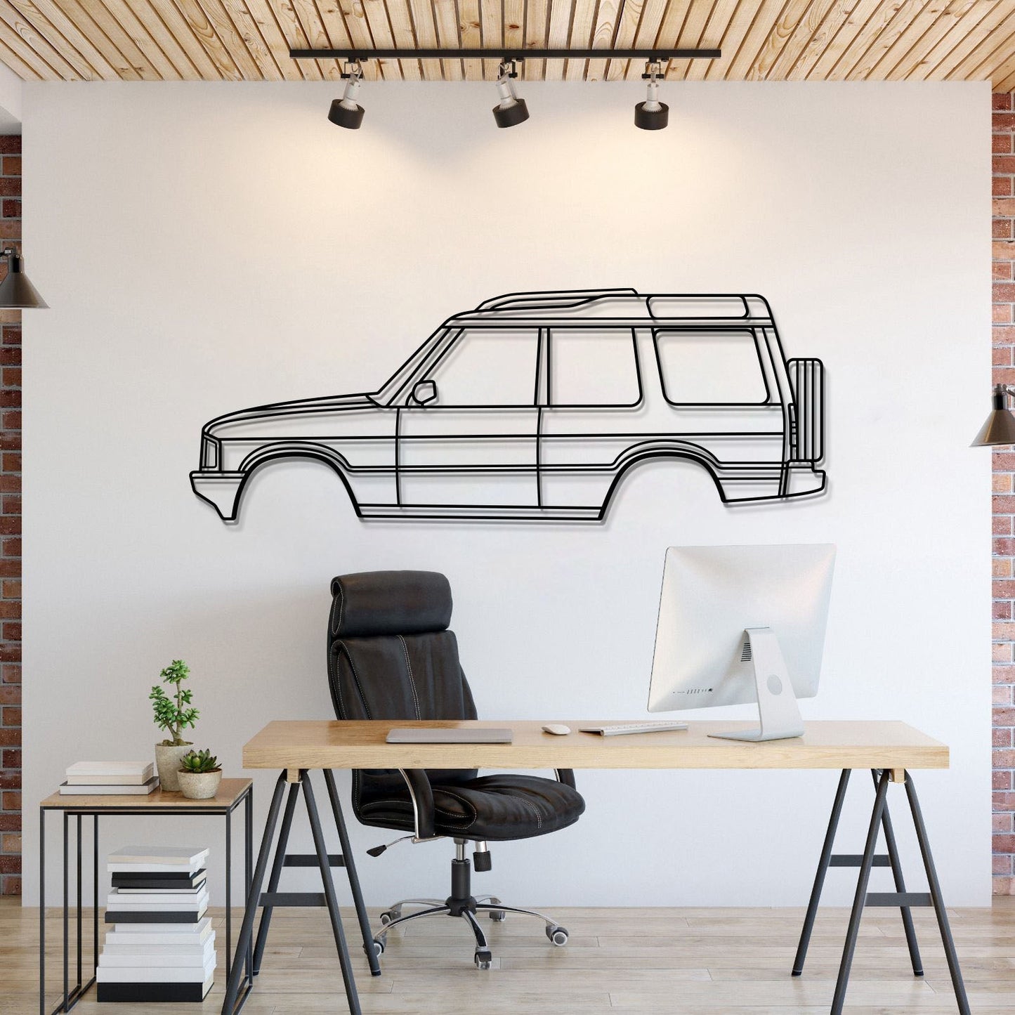 2000 Discovery Series II (L318) 1st Gen Metal Car Wall Art - MT0279 - MT0279B49L-MT0279B69L-MT0279B80L-MT0279B99L-MT0279B120L-  DRIVEN - 1