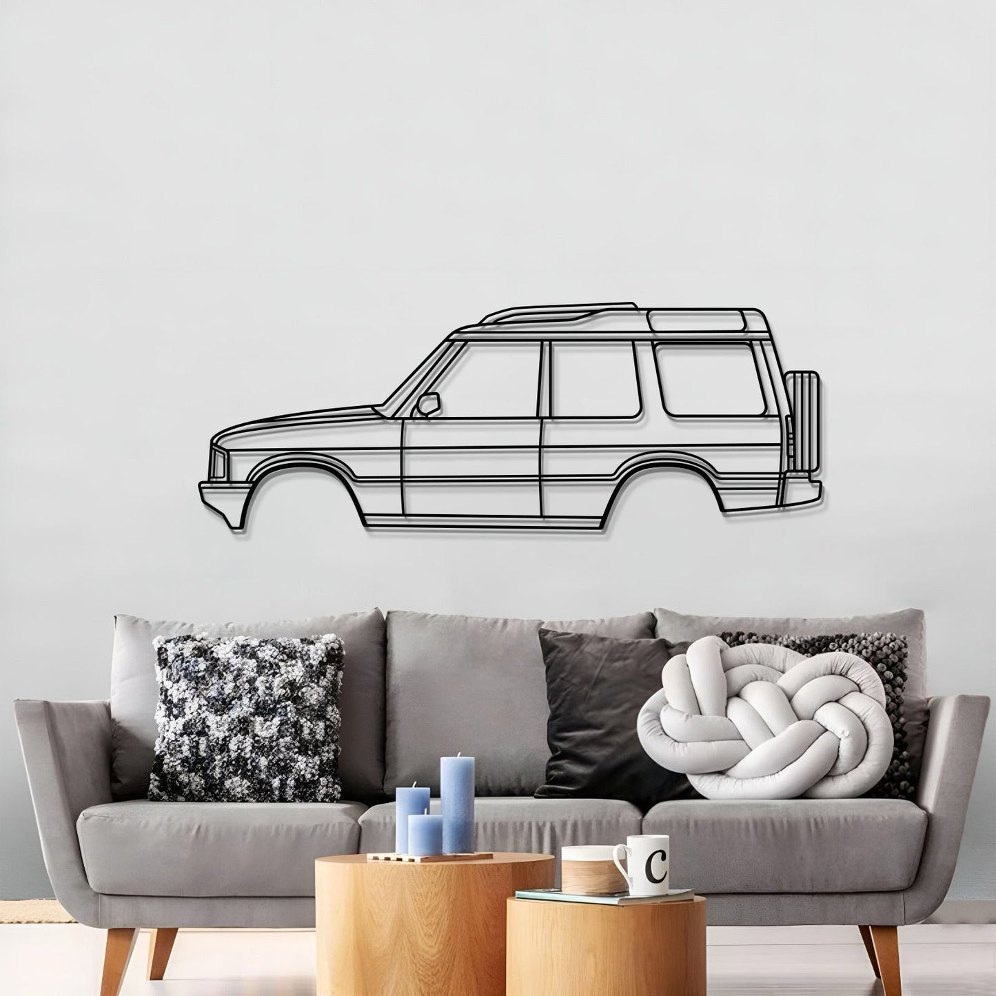 2000 Discovery Series II (L318) 1st Gen Metal Car Wall Art - MT0279 - MT0279B49L-MT0279B69L-MT0279B80L-MT0279B99L-MT0279B120L-  DRIVEN - 3