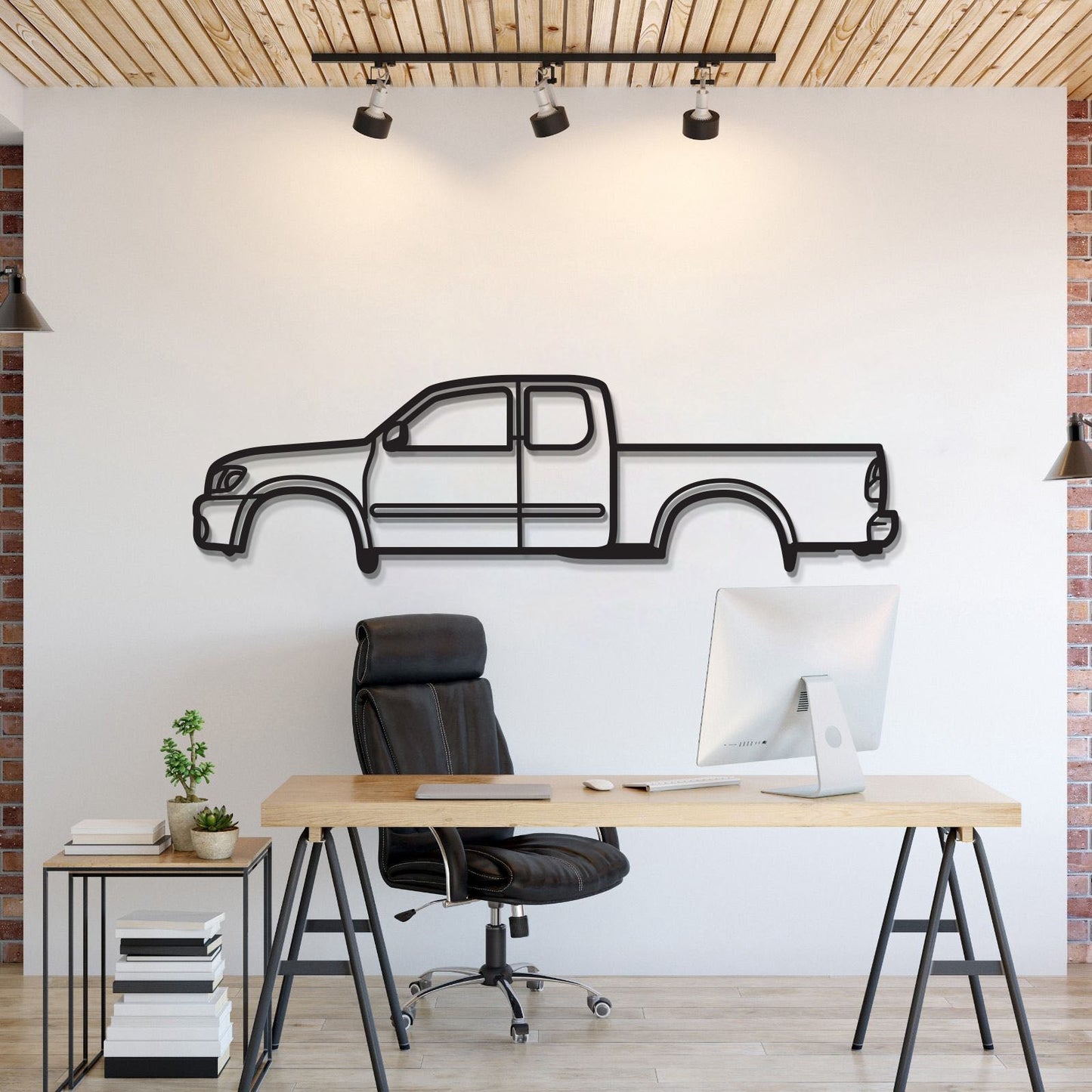 2000 Tundra 1st Gen Metal Car Wall Art - MT0282 - MT0282B49L-MT0282B69L-MT0282B80L-MT0282B99L-MT0282B120L-  DRIVEN - 1