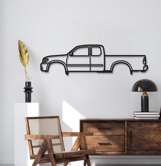 2000 Tundra 1st Gen Metal Car Wall Art - MT0282 - MT0282B49L-MT0282B69L-MT0282B80L-MT0282B99L-MT0282B120L-  DRIVEN - 2