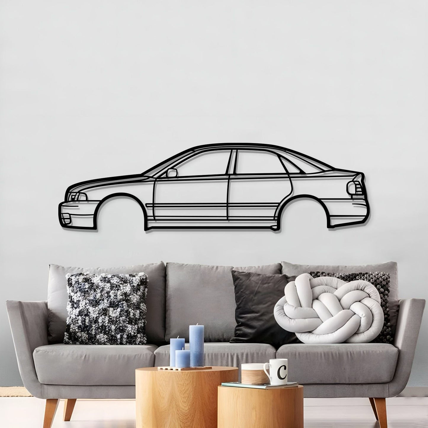 2001 RS4 B5 Metal Car Wall Art - MT0292 - MT0292B49L-MT0292B69L-MT0292B80L-MT0292B99L-MT0292B120L-  DRIVEN - 3