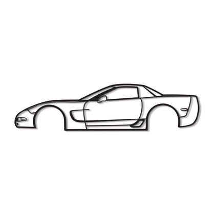 2001 Corvette Z06 Metal Car Wall Art - MT0288 - MT0288B49L-MT0288B69L-MT0288B80L-MT0288B99L-MT0288B120L-  DRIVEN - 8