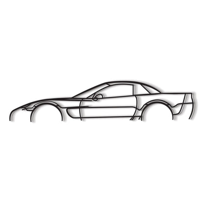 2002 Corvette C5 Z06 Metal Car Wall Art - MT0295 - MT0295B49L-MT0295B69L-MT0295B80L-MT0295B99L-MT0295B120L-  DRIVEN - 8