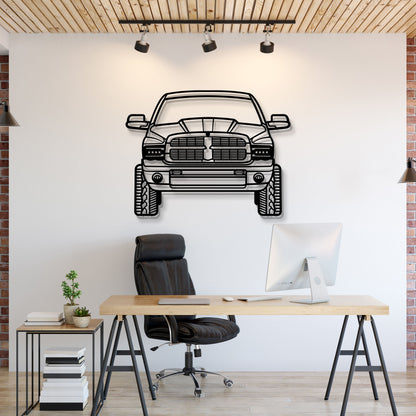 2003 RAM 2500 Front View Metal Car Wall Art - MT1339 - MT1339B69-MT1339B80-MT1339B99-MT1339B115-MT1339B140-  DRIVEN - 1