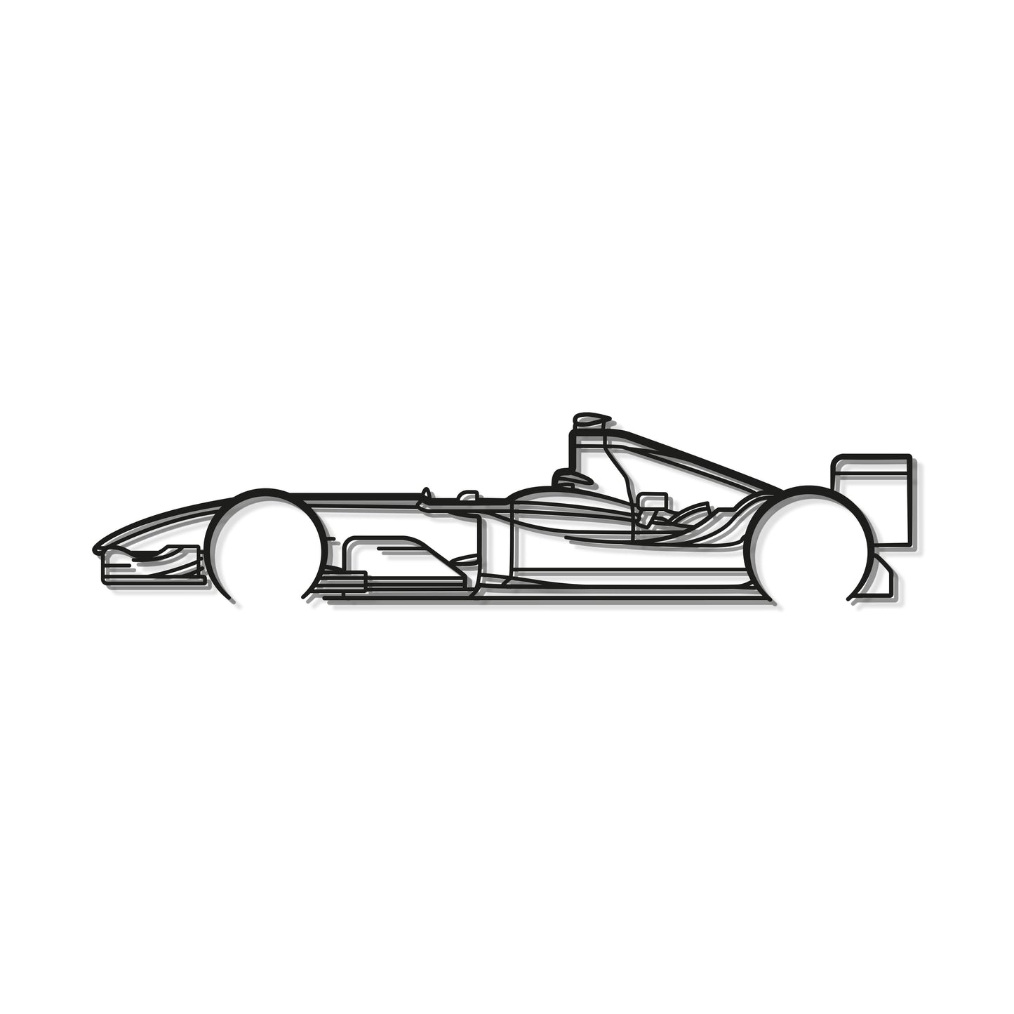 F1 2004 Classic Metal Car Wall Art - MT0311 - MT0311B49L-  DRIVEN - 8