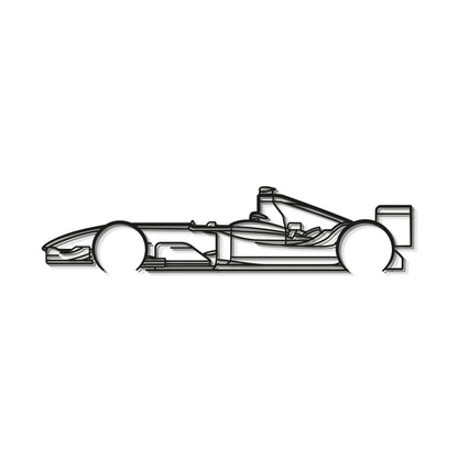 F1 2004 Classic Metal Car Wall Art - MT0311 - MT0311B49L-  DRIVEN - 8