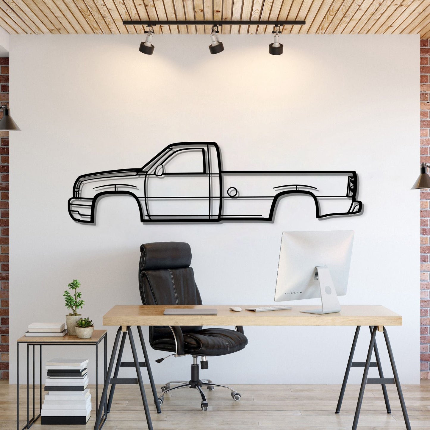 2005 Silverado Metal Car Wall Art - MT0324 - MT0324B49L-MT0324B69L-MT0324B80L-MT0324B99L-MT0324B120L-  DRIVEN - 1