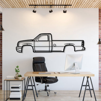 2005 Silverado Metal Car Wall Art - MT0324 - MT0324B49L-MT0324B69L-MT0324B80L-MT0324B99L-MT0324B120L-  DRIVEN - 1