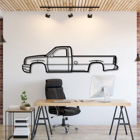 2005 Silverado Metal Car Wall Art - MT0324 - MT0324B49L-MT0324B69L-MT0324B80L-MT0324B99L-MT0324B120L-  DRIVEN - 1
